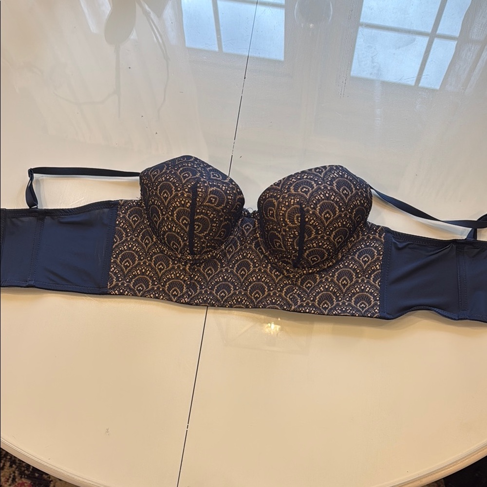 blue designed sexy lingerie woman’s bra